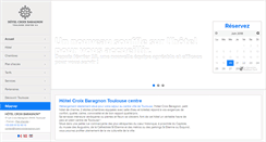 Desktop Screenshot of hotelcroixbaragnon.com